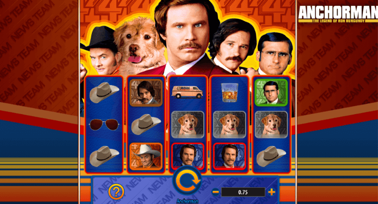 Anchorman Legend of Ron Burgundy Slot Bally